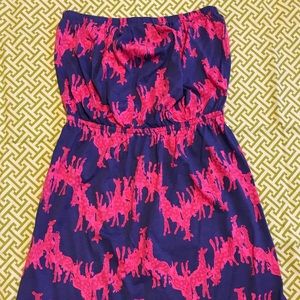 Lilly Pulitzer strapless knit dress Medium
